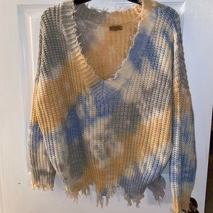 Distressed sweater
